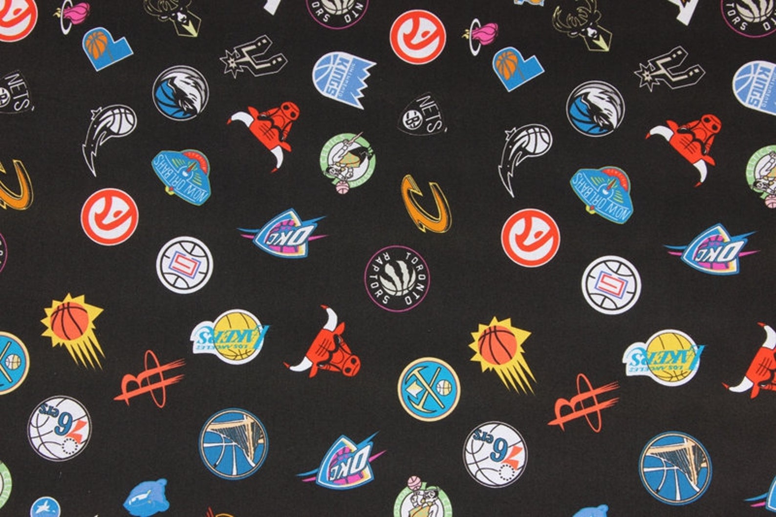 NBA TEAM Fabric Basketball LakersChicago Bulls Phoenix Suns Etsy