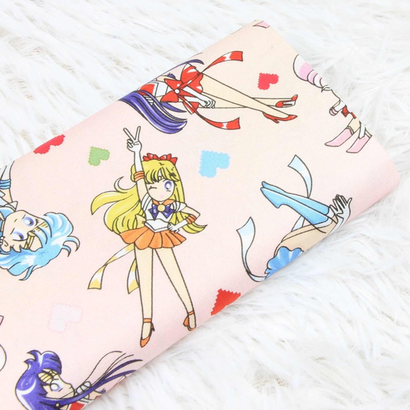 Sailor Moon pattern Fabric Cute cartoon Usagi Tsukino print Etsy