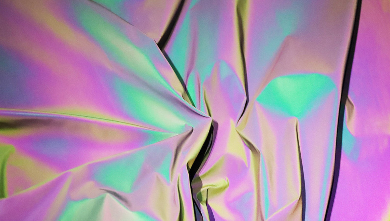 Iridescent Fabric Retro Reflective Laser Holographic Gradient Etsy