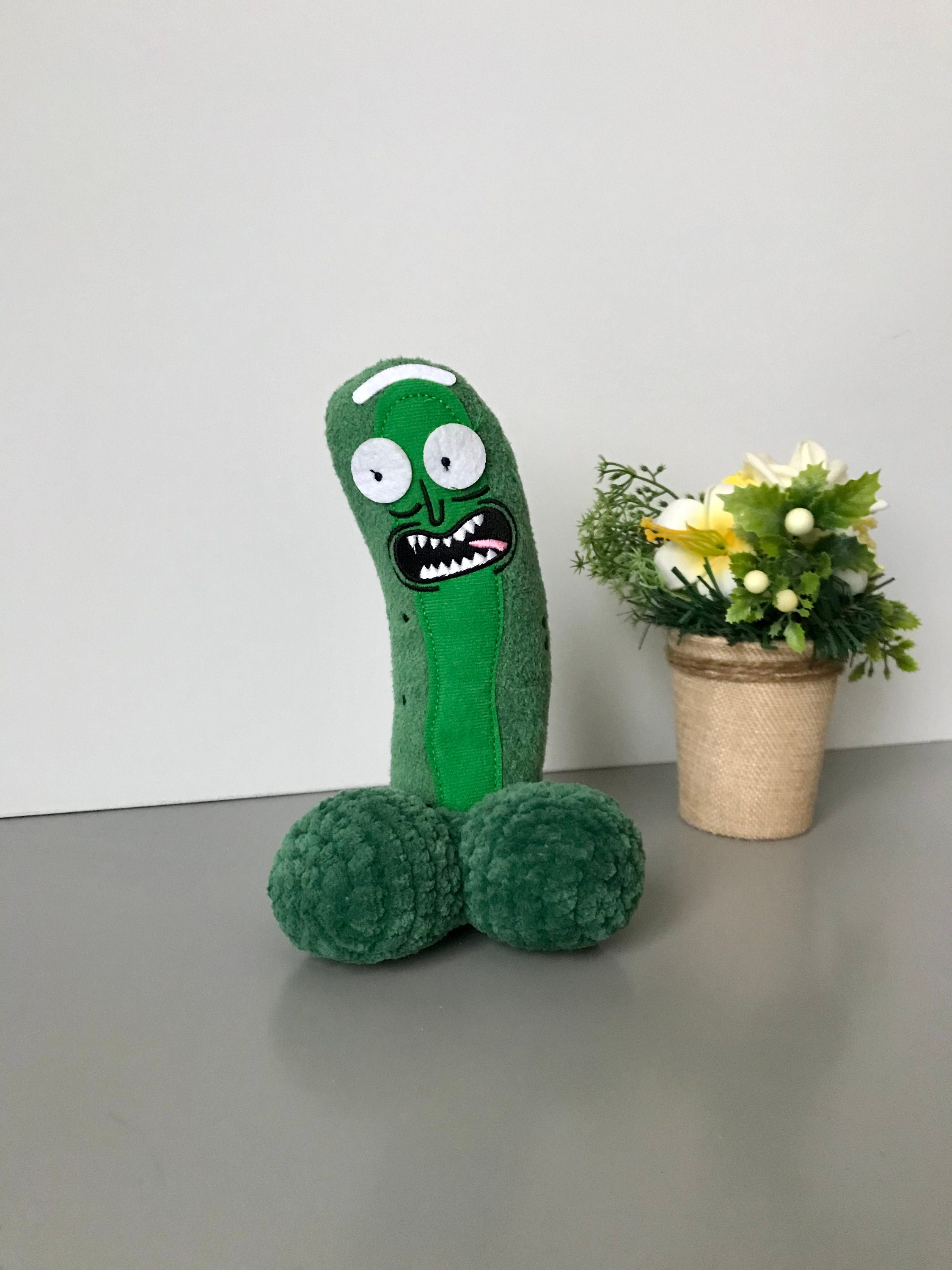 Pickle Rick Dick Crochet penisFunny toy Rick and Morty | Etsy