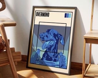 Overmono | Minimalist Music Poster Print | Music Posters | Room Decor | Wall Art | Music Prints | Music Gifts | Good Lies | DJ Wall Art