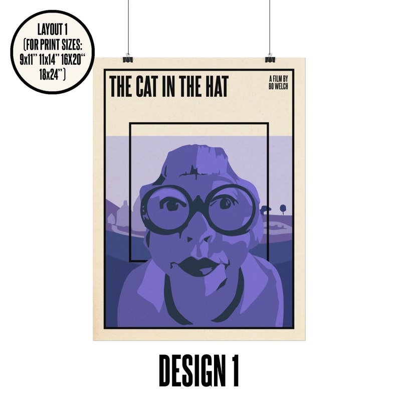 The Cat In The Hat Movie Poster Print Mrs Kwan Poster Minimalist The Cat In The Hat Movie Poster Print Mrs Kwan Poster Minimalist