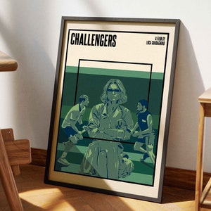 Challengers Movie Poster Print | Minimalist Film Poster 1 | Zendaya | Luca Guadagnino | Original Art | Wall Art | Movie Gifts | Film Art