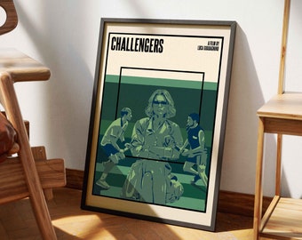 Challengers Movie Poster Print 1 | Zendaya | Minimalist Film Wall Art