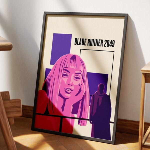 Blade Runner 2049 Movie Poster Print | Modern Minimalist Film Poster 2 | Ryan Gosling | Ana de Armas | Original Art | Room Wall Decor