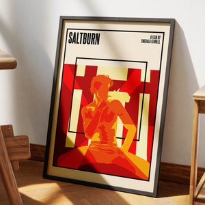 Saltburn Movie Poster Print | Jacob Elordi | Modern Minimalist Film Poster 1 | Emerald Fennell | Original Art Print | Room Wall Decor