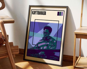 Kaytranada | Minimalist Music Poster Print 1 | Music Posters | Room Decor | Wall Art | Music Art Prints | Music Lover Gifts