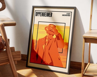 Oppenheimer Movie Poster Print 1 | Cillian Murphy | Minimalist Film Wall Art