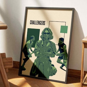 Challengers Movie Poster Print | Minimalist Film Poster 2 | Zendaya | Luca Guadagnino | Original Art | Wall Art | Movie Gifts | Film Art