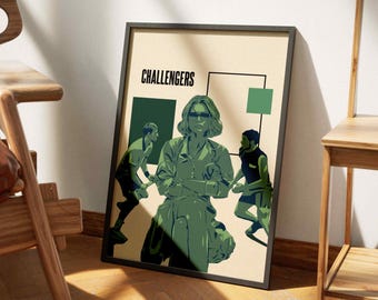 Challengers Movie Poster Print 2 | Zendaya | Minimalist Film Wall Art