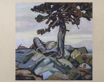 Group of seven print, canada wall decor, Arthur Lismer, Old pine, Canadian artist. Canvas print, canvas wall art, new home gift