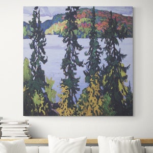 Lawren Harris, group of seven, Montreal River. Canadian artist. Canvas print, canvas wall art