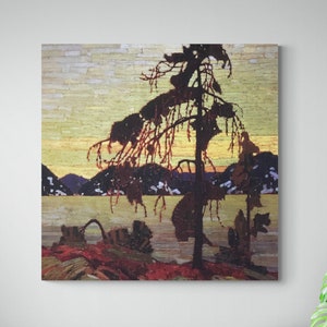 Tom Thomson, group of seven, The Jack Pine. Canadian artist. canvas wall art, Canvas print, wall decor