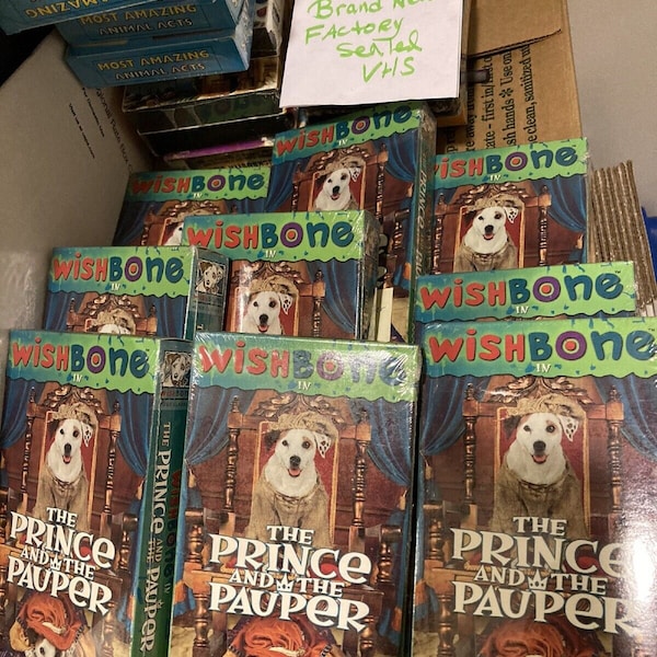 wishbone In the Prince And The Pauper VHS 1997 Brand new & Factory sealed Children