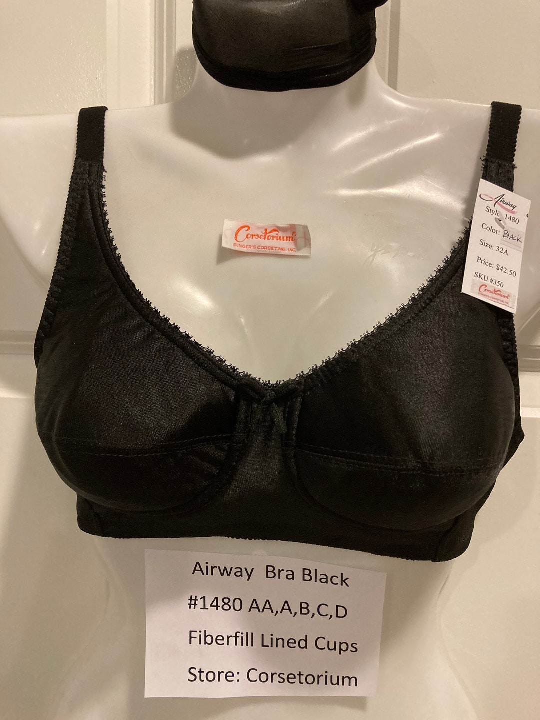 Reggiseno Airway 1480 Con Tasche Per Coppette - Wireless, Cotone, Taglie 32-42 AA-D