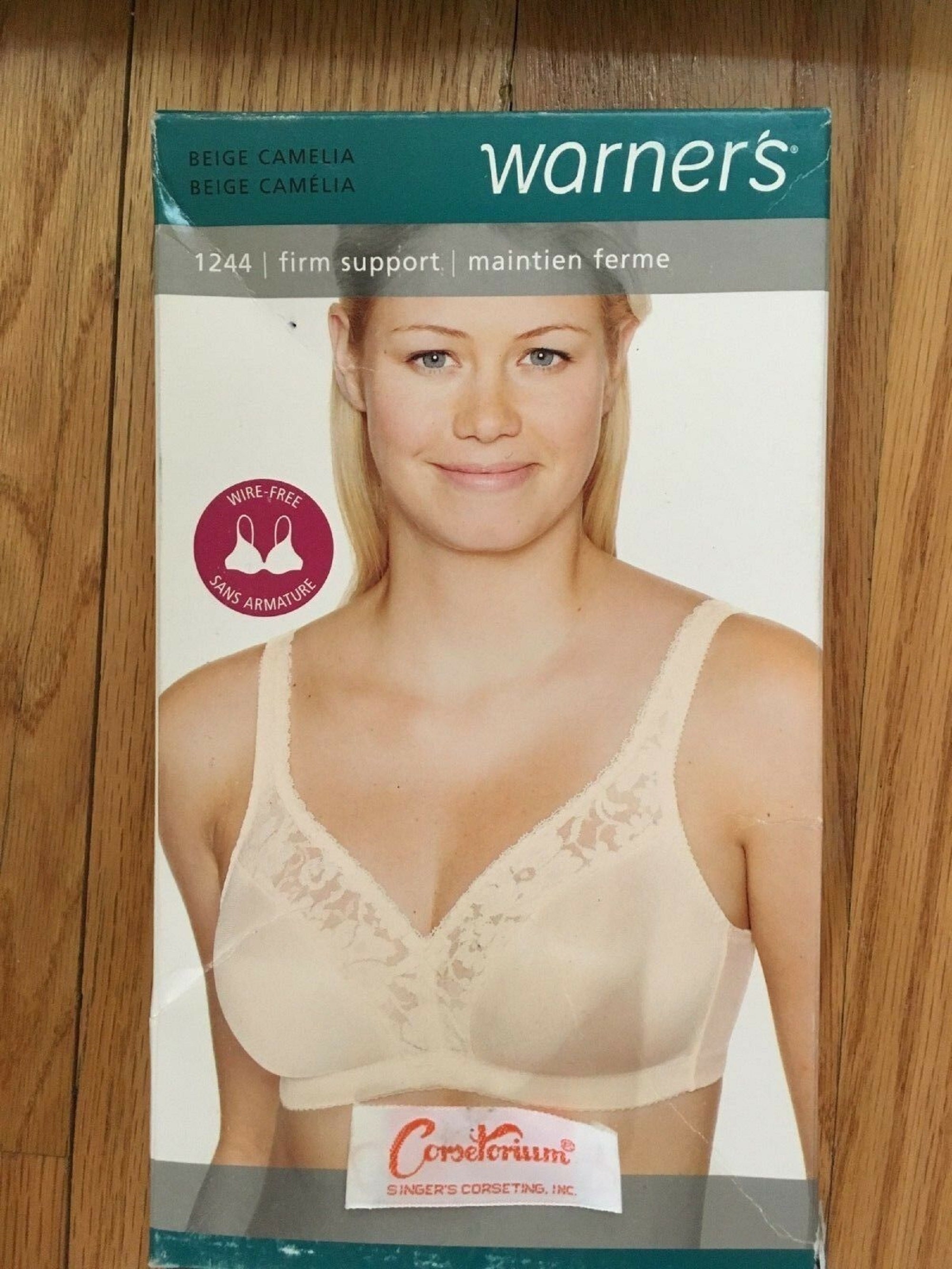 Warner's Fashion Bras 1244 Firm Support Classic Wire-free 36C