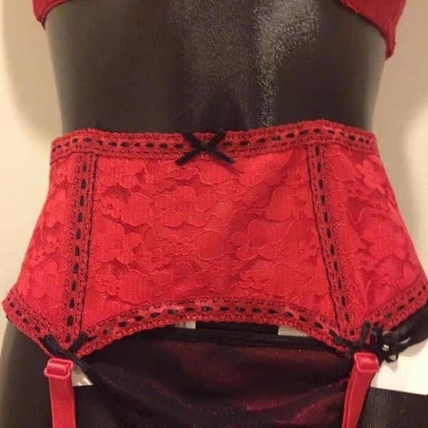 garter belt with corset