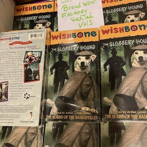 WISHBONE - slobbery HOUND VHS Tape New & Sealed 1995-Dog Movie Children