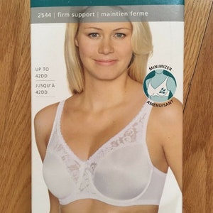 Warner&#39;s 2544 minimizer full-figure firm support Bra underwire Seamless 36-40 C,D pick up the girls for support