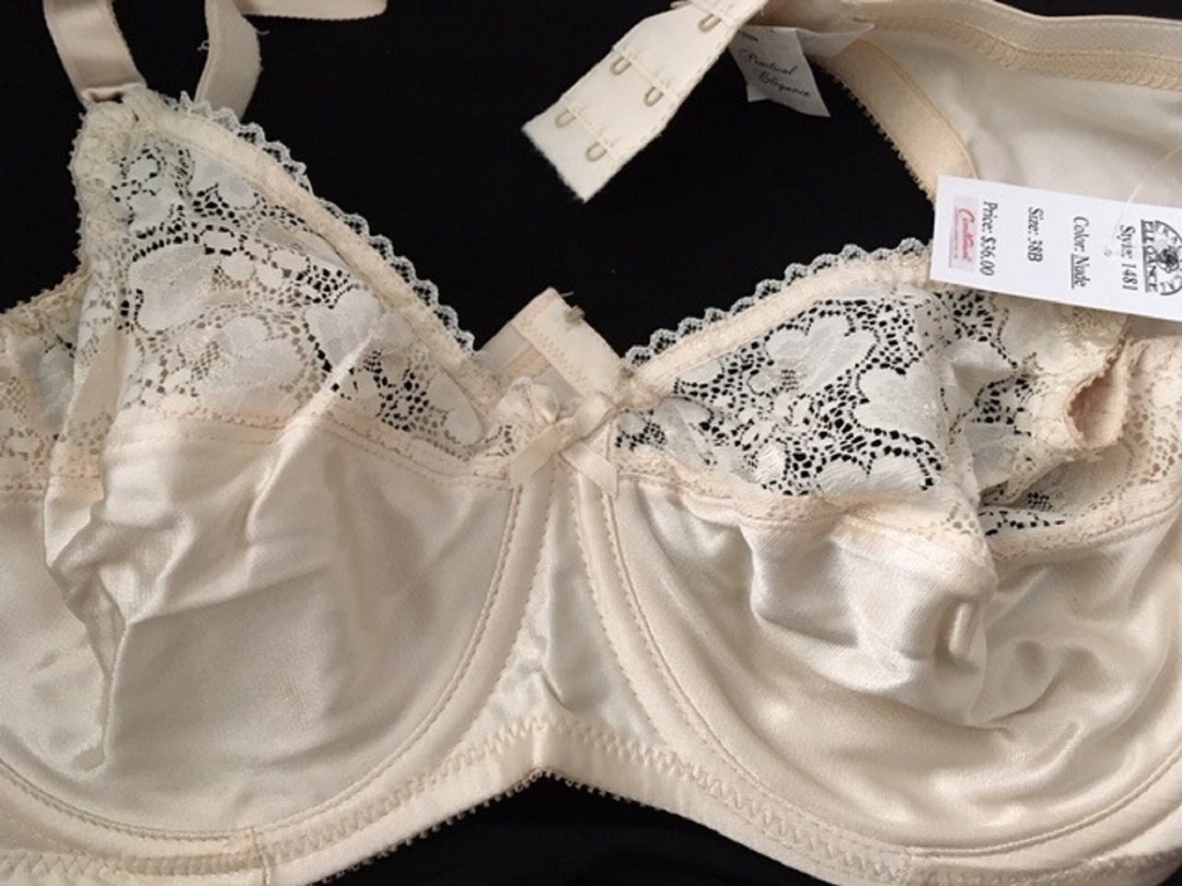 Reggiseno M&amp;S In Pizzo Platino &ndash; Coppa Intera Con Ferretto &ndash; Taglie Forti 40DD 40E 40F 40G