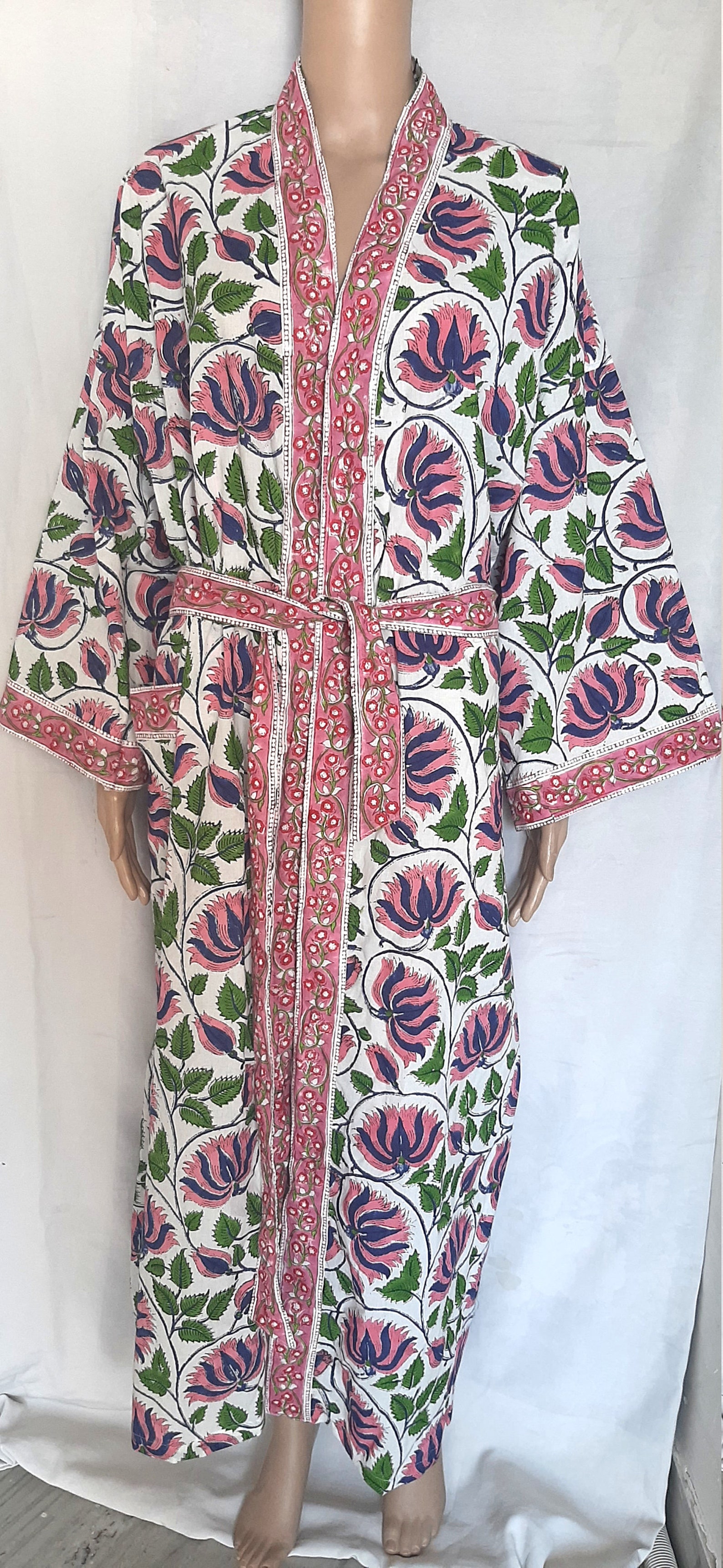 Indian Cotton Beach Kaftan for Women Blockprint Cover up Etsy