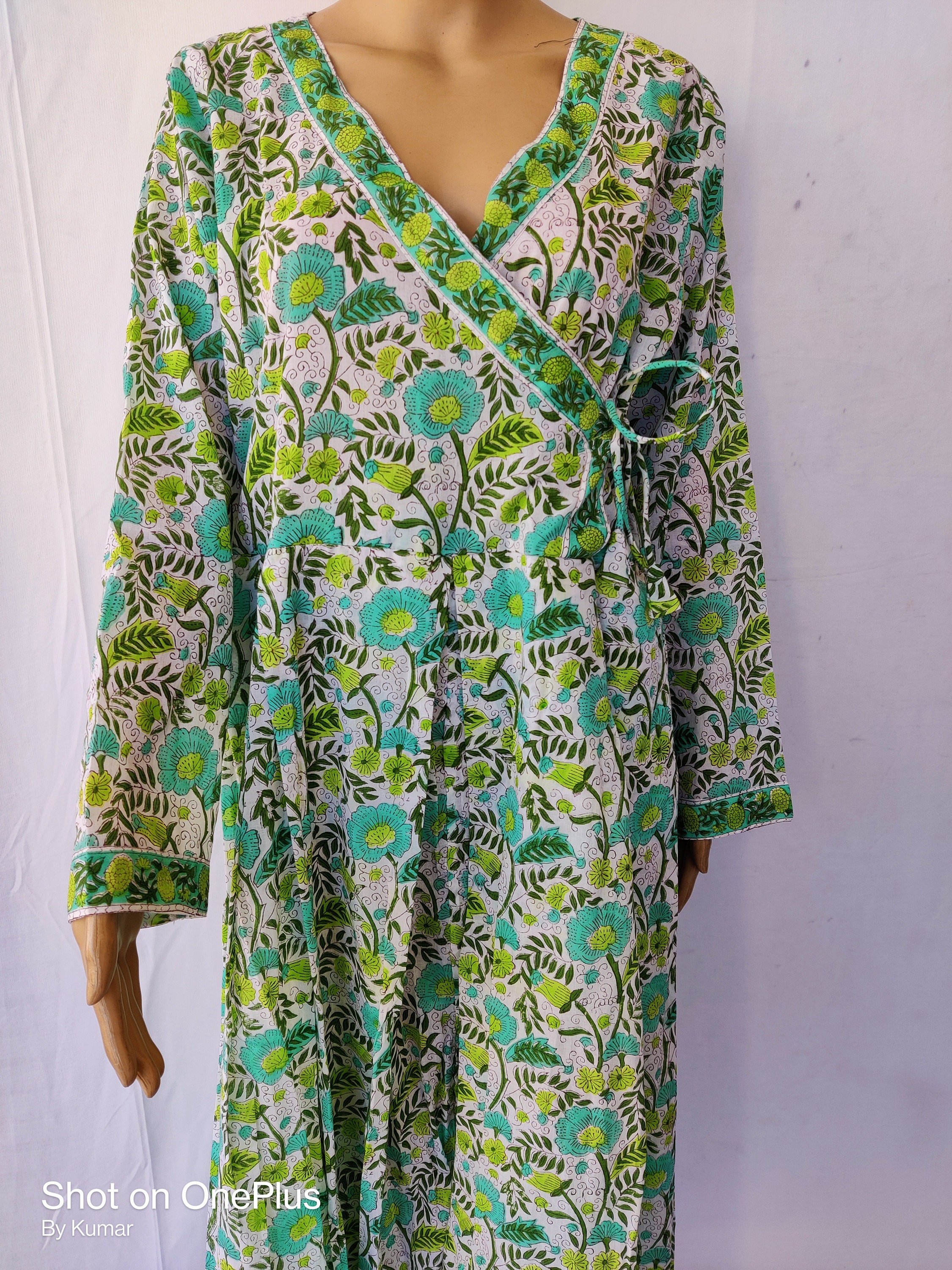 Indian Cotton Ethnic Design Block Print Night Cover Tunic - Etsy