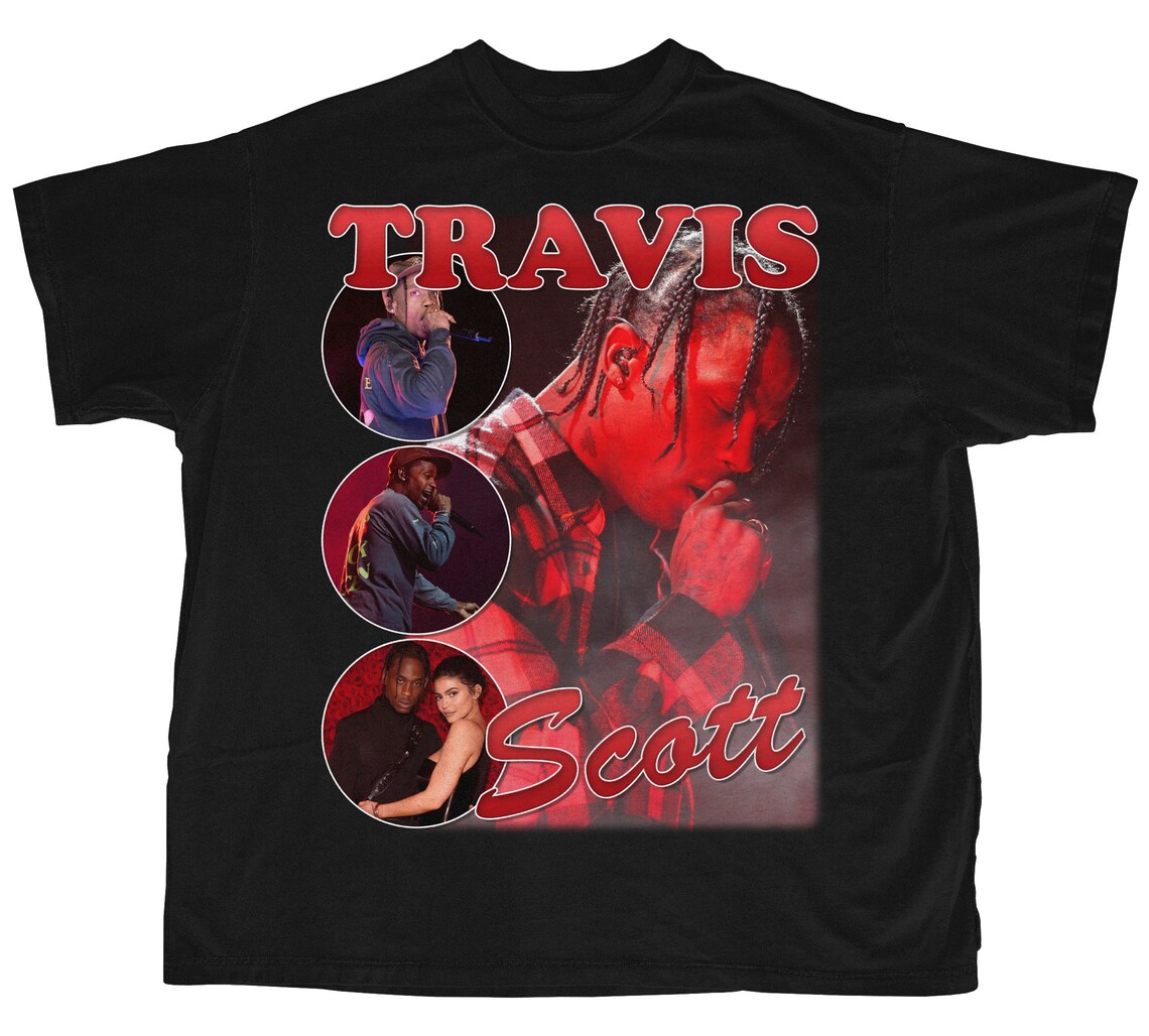 travis scott tee size chart