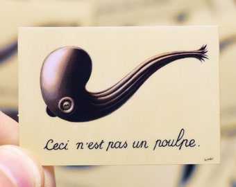 This is not an octopus, sticker individually or in packs