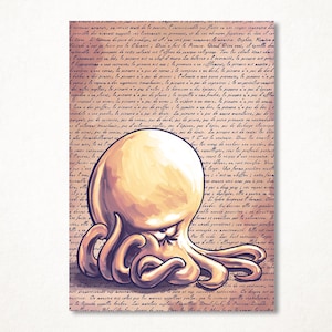 Philosophy, versione polpo, stampa artistica limitata e firmata in diversi formati per la decorazione murale