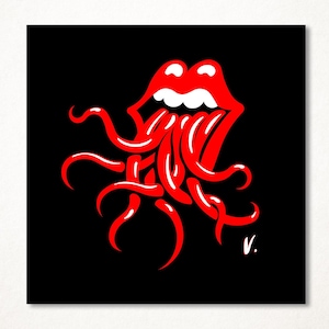 The Rolling Stones octopus parody, limited edition signed art print in several formats