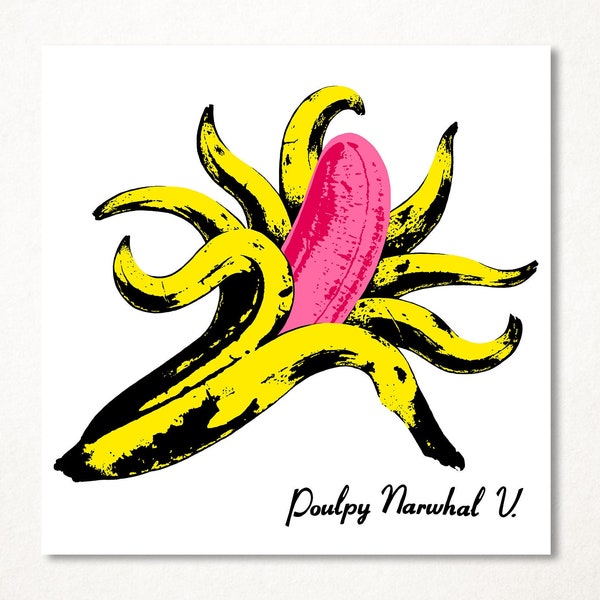 The Velvet Underground parodie version poulpe, impression tirage d'art limité et signé en plusieurs formats