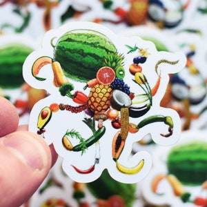 Pulpi Frutti - Stickers afzonderlijk of in verpakkingen 6x5,8 cm (2,4x2,3")
