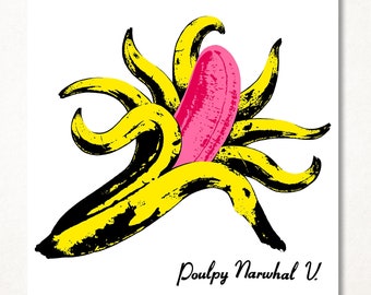 The Velvet Underground parody, octopus version, limited edition signed art print available in several sizes