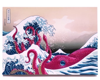 鯉と蛸と客観的な世界　　版画　1/5　Limited to 5 copies 鯉と蛸と客観的な世界 版画 1/5 Limited to 5 copies 美術