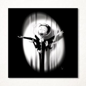 Edith Piaf sparodiowała wersję ośmiornicy Shiva, w limitowanym druku artystycznym i podpisana w kilku formatach do dekoracji ścian