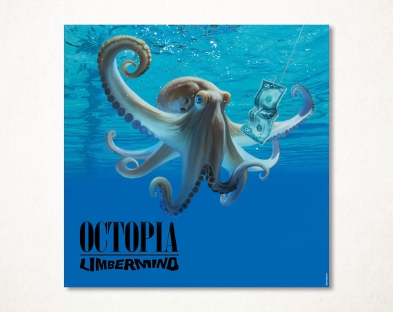 希少 NIRVANA OUT OF THE BLUE octopus Nirvana's Nevermind Album, Parodied in an Octopus Version, Limited