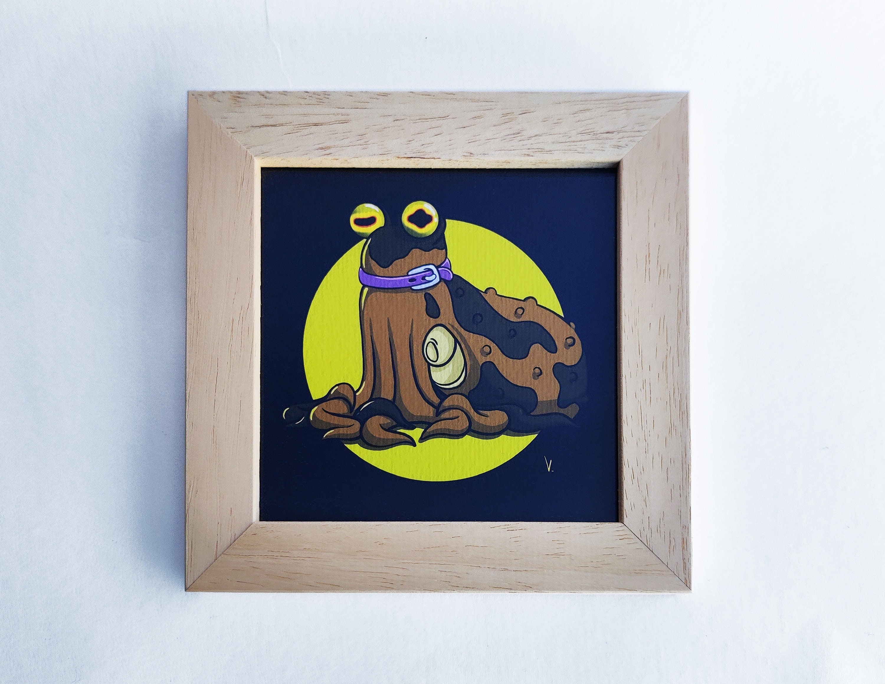 Hypnotoad de Futurama Parodié Version Poulpe, Impression Tirage d'art Pour Décoration Murale