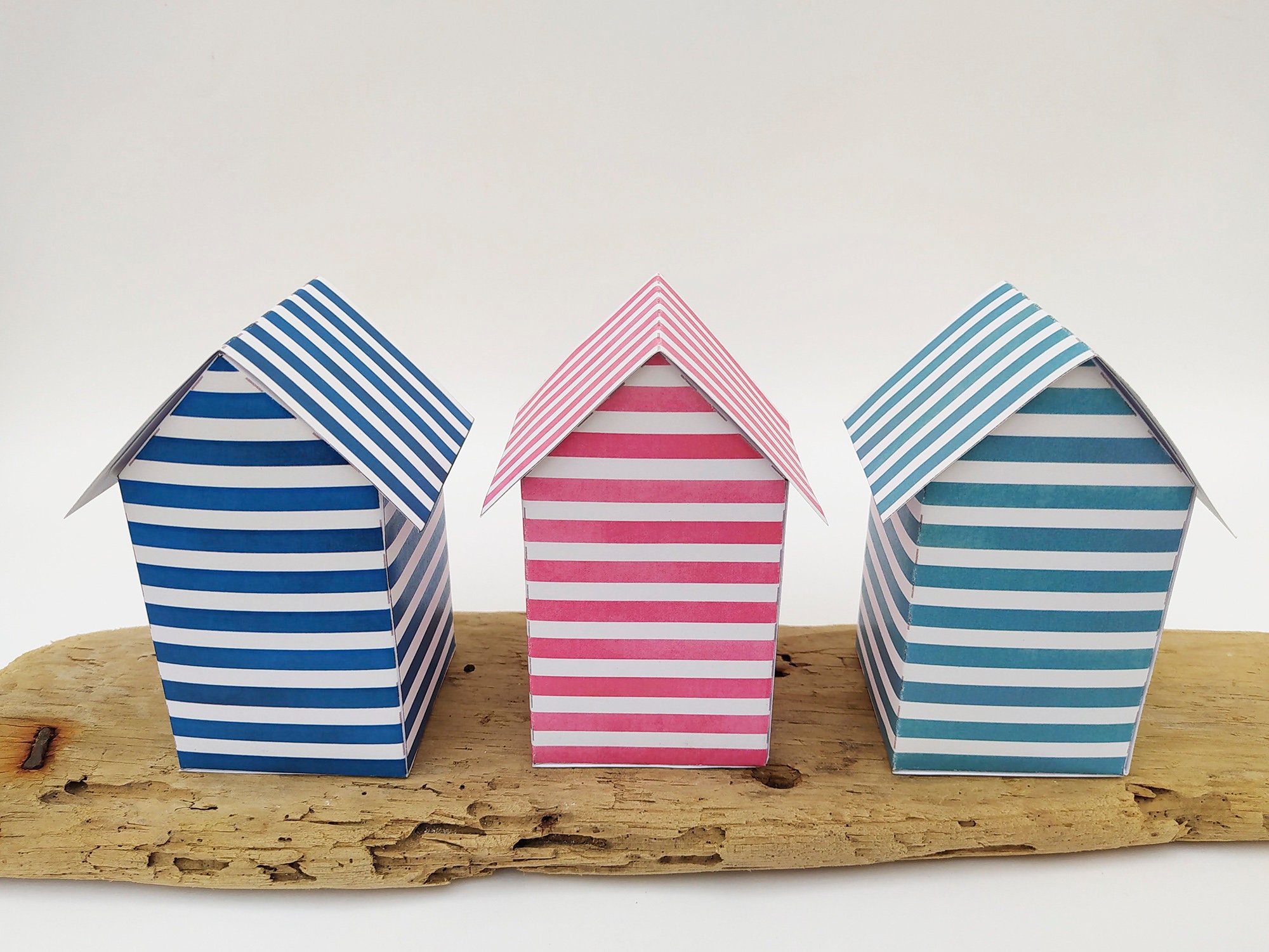 Beach Hut box beach house nautical gift box printable beach Etsy