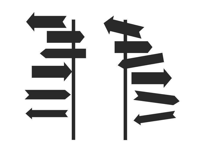 Destination Sign SVG, Arrow Sign Post Svg, Road Direction Signs Cut ...