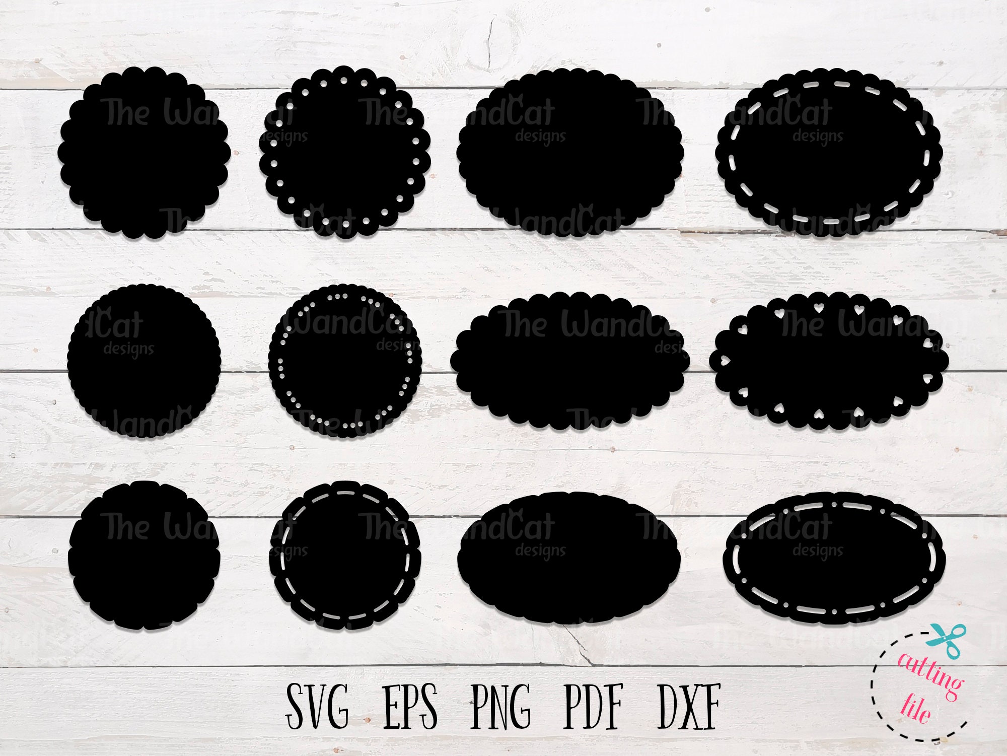 Scallop Circle Template