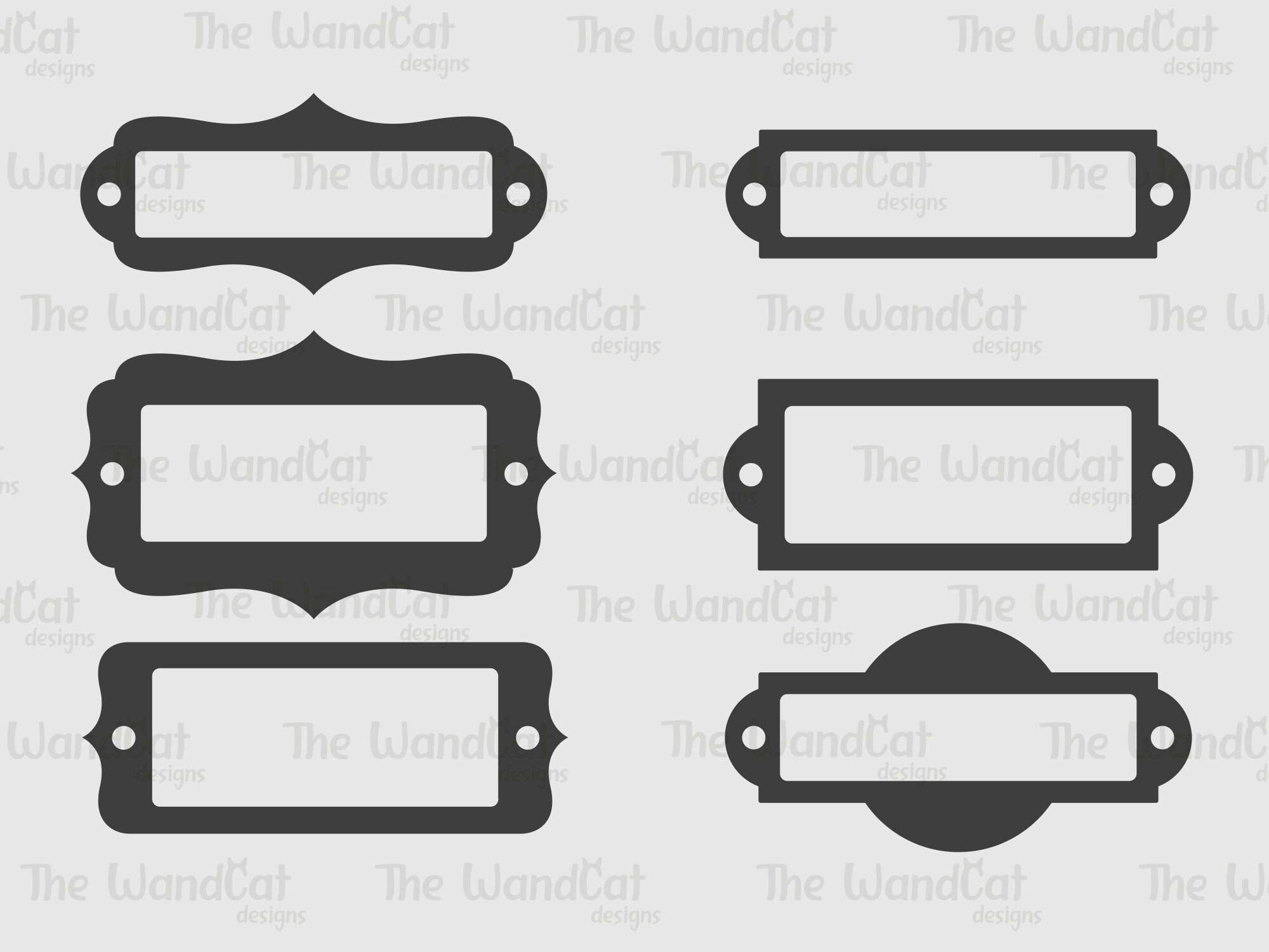 Label Holder Svg Tag Holder Svg Label Frame Label Cut File Etsy UK