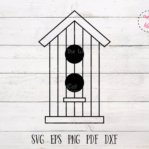 Birdhouse svg, Bird Nest svg, Bird Feeder svg, Gardening svg, Spring svg, Cut Files for Cricut and Silhouette, Instant Download.