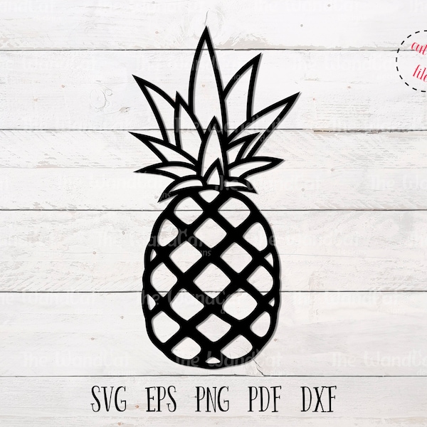 Pineapple SVG, Fruit SVG, Tropical svg, Summer svg, Pineapple Cut File,  Ananas Svg, files for Cricut and Silhouette, Instant download