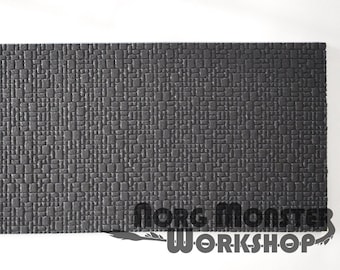 XPS Foam Sheet Paneling, Embossed Mixed Paving Model Making, Dollhouses, Terrain Building, Dioramas, 1/12 - 1/24 scale