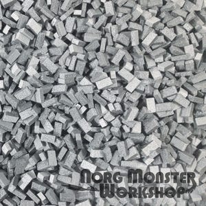 1000 (Small) XPS Foam Bricks, Stone Blocks, Model-Making, multiple sizes, Weathered / Unweathered, Terrain, Dioramas, Wargaming, D&D