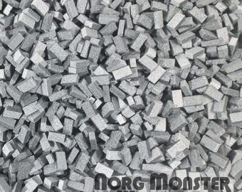 1000 (petites) briques miniatures en mousse XPS, modélisme, terrain, dioramas, décor de jeux de guerre