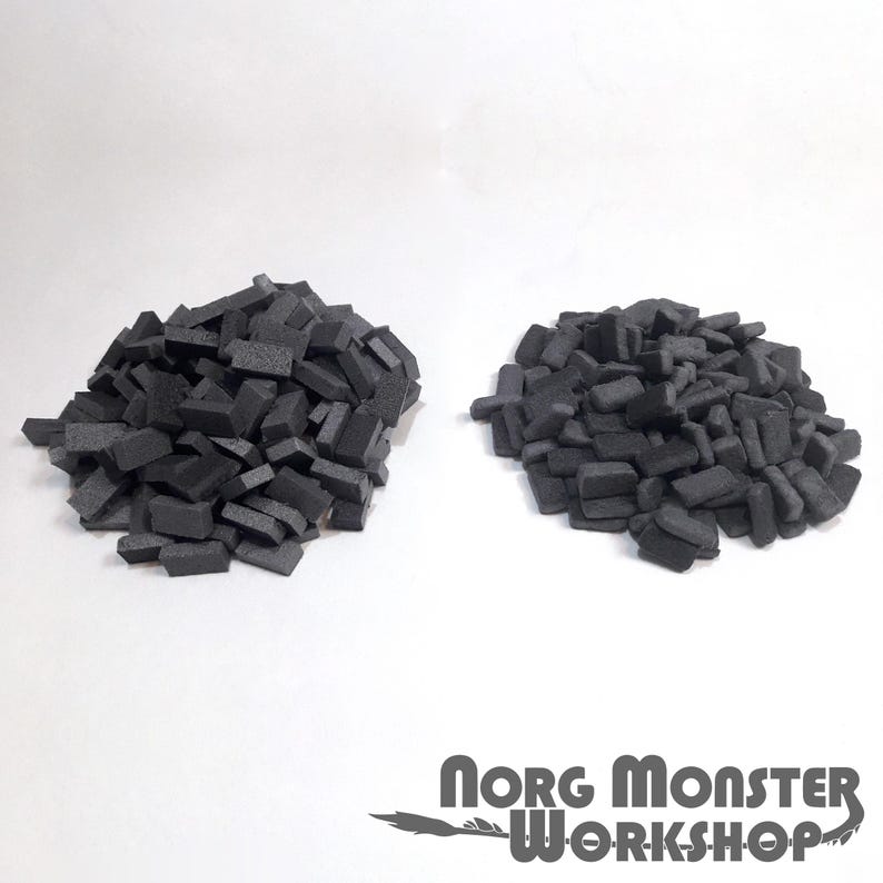 1000 (small) XPS Foam Miniature Bricks, Model Making, Terrain, Dioramas ...