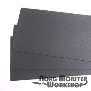 3 große Bögen aus dunkelgrauer Platte für Modellbau, Puppenhäuser, Geländebau, Dioramen, 3 mm - 10 mm, 200 mm x 600 mm