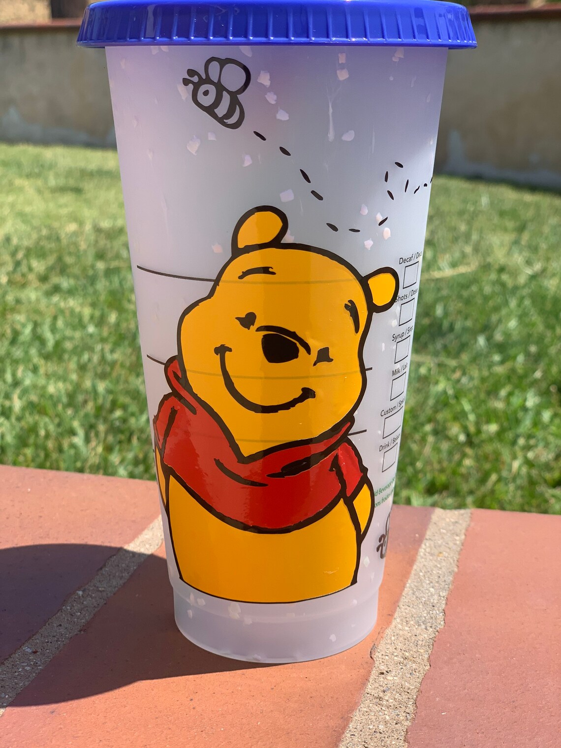 Winnie the Pooh custom cup Etsy