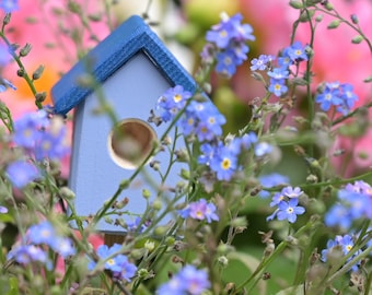 Hummelbudn Dunkelblau/Hellblau - Dekoration für den Blumenkasten, Balkon, Garten - 604601